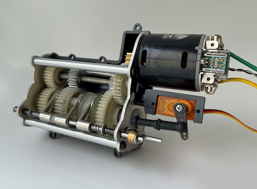 Metal Gear Shift Servo w/Alum CNC. Mounting Set for Tamiya 1/14 Modifty Rigidrc Shop