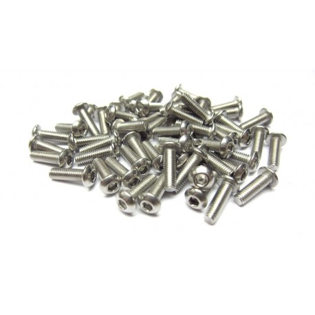 3x10mm  Stainless Steel Hex Socket Round Head Screws