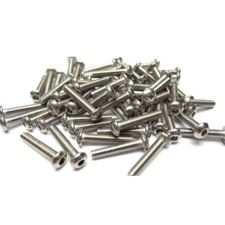 3x16mm  Stainless Steel Hex Socket Round Head Screws