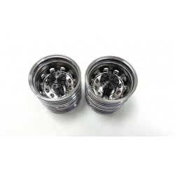 LH Truck Alum. Rear Wheels Chrome Mirror (pair)