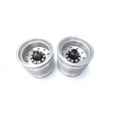 RE Truck Alum. Rear Wheels (pair) for 1/14 Tamiya Truck