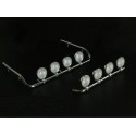 Plastic Chrome Light Bar for Tamiya 1/14 MAN