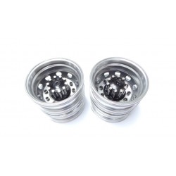 Reality Truck Alum. Rear Wheels Black (pair)