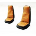 Handmade Leather Seat Cover for Tamiya 1/14 Scania R470 / R620 Brown