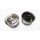 Reality Truck Alum. Wide Chrome Wheels w/Black nut (pair)