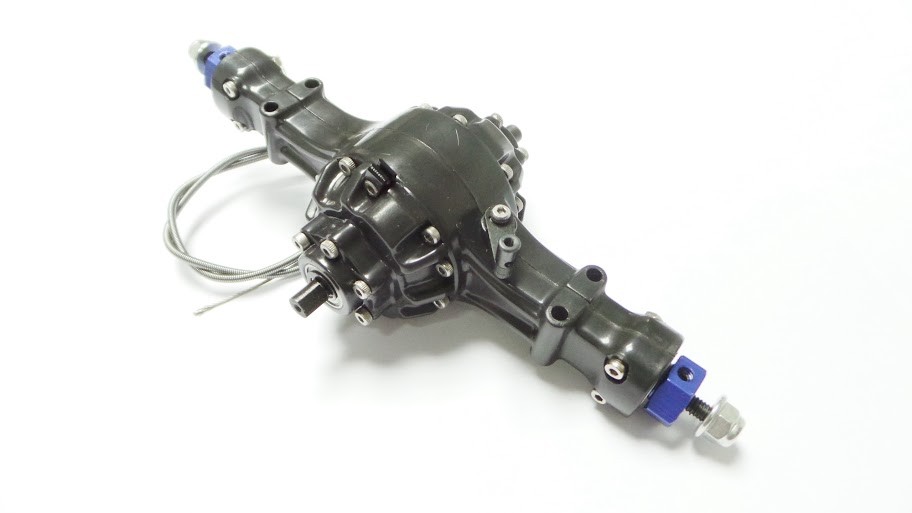 Middle Axle w/differential lock for Tamiya 1/14 Truck Rigidrc Shop