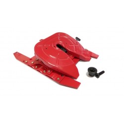 Reality Oscillating Fifth Wheel w/Slide Bracket for Tamiya 1/14 Truck Red