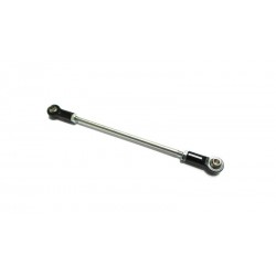 Stainless Steel Steering Rod with Metal Rodend for Alum. CNC Axle w/ differential lock (eye to eye 110mm)