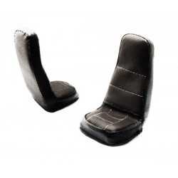 Handmade Leather Seat Cover for Tamiya 1/14 Scania R470/R620 Black