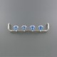 Scania top light holder with chromed lights Angel Eyes LED Set