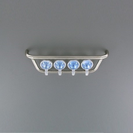 Scania front light holder with chromed lights Angel Eyes LED Kit