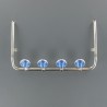 MAN TGX top light holder with chromed lights Angel Eyes LED Set
