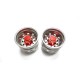 Alum. CNC Truck Alum. Rear Wheels Red (pair)