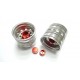 Alum. CNC Truck Alum. Rear Wheels Red (pair)