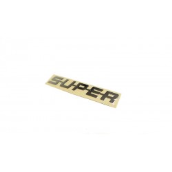 Chrome SUPER logo Decal for Tamiya Scania