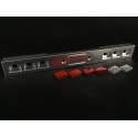 Alum. Rear Bumper 6 Light w/Len for 1/14 Tamiya King Hauler/Globe Liner