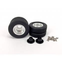 Spare Alum. Small Wheel & Tire Set for Alum. CNC Dolly Lowboy Trailer