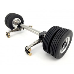DIY Lowboy Suspension Axle Set w/Small Wheel & Tire