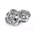 Reality Truck Alum. Wide Chrome Wheels w/chrome nut (pair)