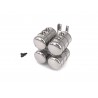 Stainless Steel Quadruple Cylinder for Tamiya 1/14 Truck
