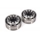 Stainless Steel Front Wheels for Tamiya 1/14 Truck