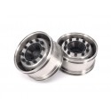 Stainless Steel Front Wide Wheels for Tamiya 1/14 Truck