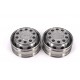 Stainless Steel MAN Front Wheels for Tamiya 1/14 Truck