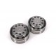 Stainless Steel Mercedes-Benz Front Wheels for Tamiya 1/14 Truck