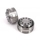 Stainless Steel Mercedes-Benz Front Wheels for Tamiya 1/14 Truck