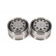 Stainless Steel MAN Front Wide Wheels for Tamiya 1/14 Truck