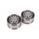 Stainless Steel Mercedes-Benz Front Wide Wheels for Tamiya 1/14 Truck