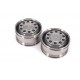 Stainless Steel Mercedes-Benz Front Wide Wheels for Tamiya 1/14 Truck