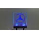 Interior Logo Board w/LED for Tamiya 1/14 Mercedes-Benz Blue