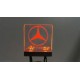 Interior Logo Board w/LED for Tamiya 1/14 Mercedes-Benz Red