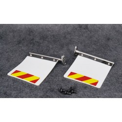 Stainless Steel Mud Flap For Tamiya 1/14 Grand Hauler / King Hauler / Knight Hauler / Ford Aeromax / Globe Liner / Freightliner