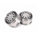 Stainless Steel Scania Front Wide Wheels for Tamiya 1/14 Truck