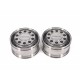 Stainless Steel Scania Front Wide Wheels for Tamiya 1/14 Truck