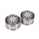 Stainless Steel Scania Front Wide Wheels for Tamiya 1/14 Truck