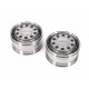 Stainless Steel Scania Front Wide Wheels for Tamiya 1/14 Truck