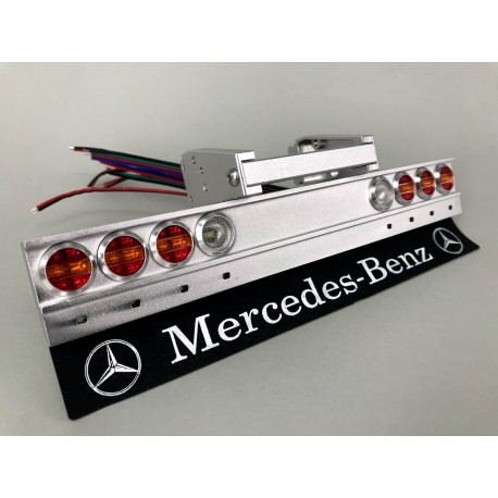 Reality Alum. CNC Danish Bumper Light Set for Tamiya 1/14 Mercedes-Benz Actros 1851 / 3363