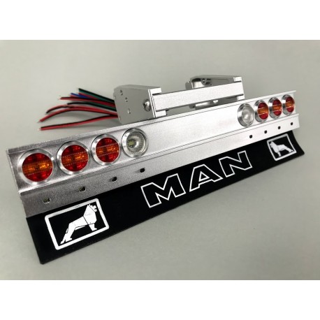 Reality Alum. CNC Danish Bumper Light Set for Tamiya 1/14 MAN 18.540 / 26.540