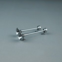 Stainless Steel Air Horns Set V.2 for Tamiya 1/14 Mercedes-Benz Actros 1851 / 3363 / Arocs 3363
