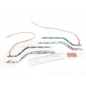 Alum CNC. Front Fenders LED Lightbar DIY Kit for Tamiya 1/14 Scania R470 / R620