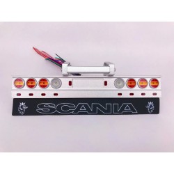 Reality Alum. CNC Danish Bumper Light Set V2 for Tamiya 1/14 Scania R470 / R620