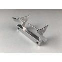 Stainless Steel Cabin Hinge & Bumper Stay Kit for Tamiya 1/14 Mercedes-Benz AROCS 3363 / AROCS 3348 6x4 Tipper Truck