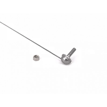 Reality Stainless Steel Antenna for Tamiya 1/14 Mercedes-Benz Actros / AROCS