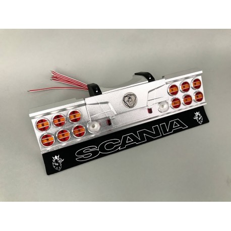 Reality Alum. CNC Scania Round Light Danish Bumper for Tamiya 1/14 Scania R470 / R620
