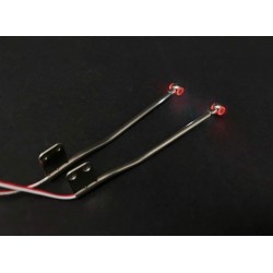 Stainless Steel DIY Bumper Guide Pole w/Red SMD Light (3V)