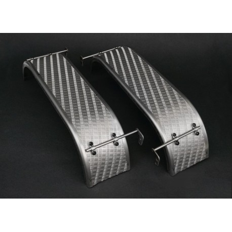 Reality Stainless Steel Rear Fender Set for 1/14 Tamiya Mercedes-Benz AROCS 3348 6x4 Tipper Truck