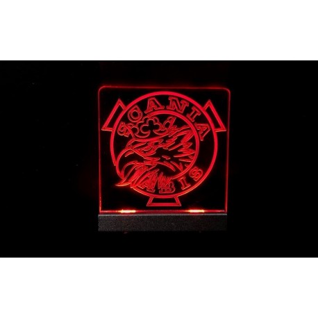 Interior Logo Board w/LED for Tamiya 1/14 Scania Vabis Red